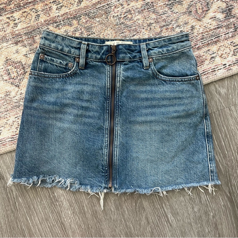 We The Free Mini Jean Skirt